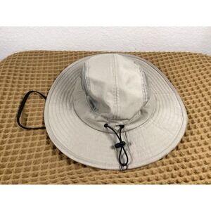 Swiss Tech Performance Gear Outback Safari Hat Unisex S-M Beige Snap Wide Brim